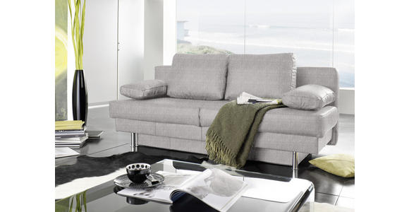 SCHLAFSOFA in Hellgrau - Wengefarben/Hellgrau, Design, Holz/Textil (203/94/100cm) - Novel