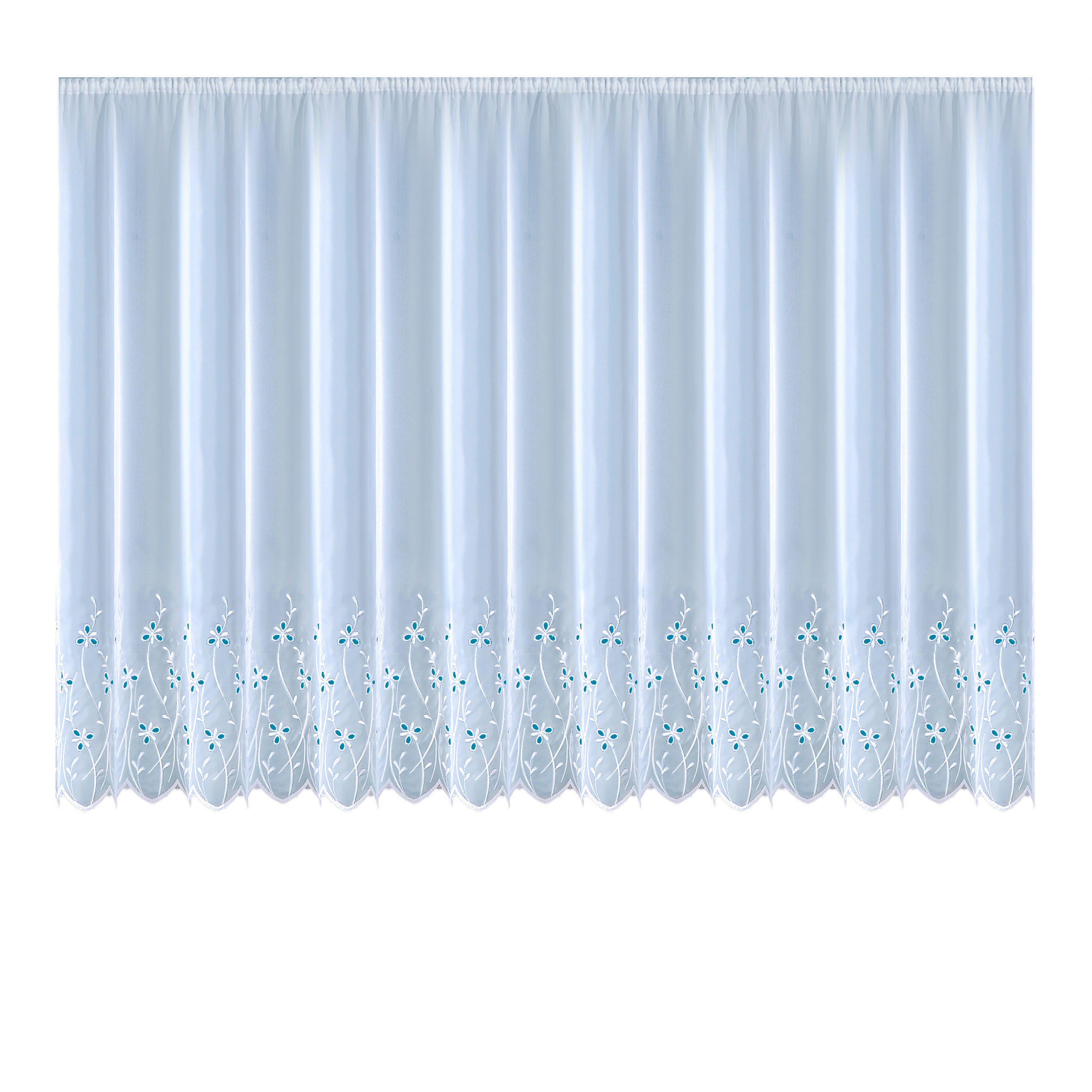 FERTIGSTORE  halbtransparent  900/245 cm   - Weiß, KONVENTIONELL, Textil (900/245cm)