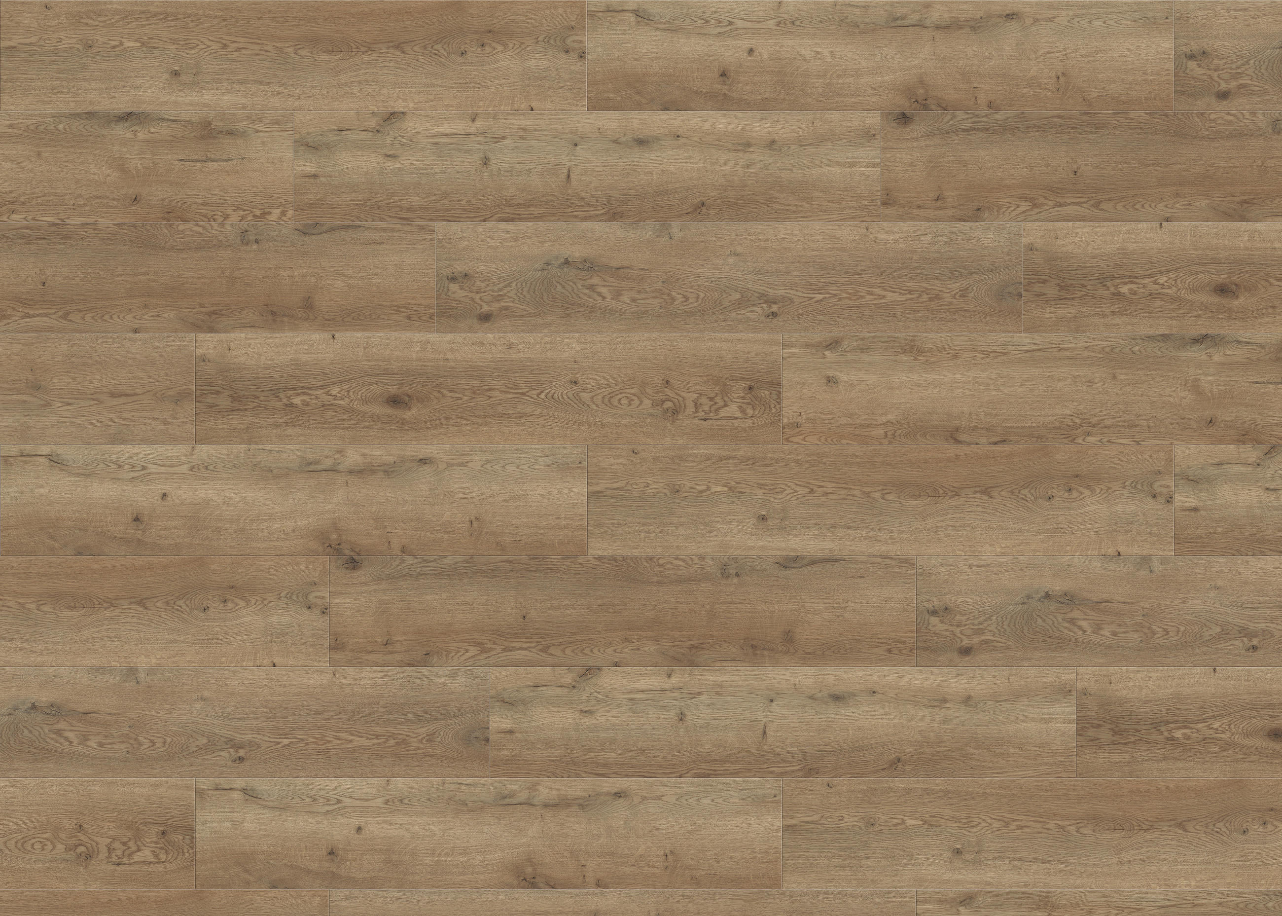 DESIGNBODEN Hydrostar Eiche Palermo  per  m² - Eichefarben/Graubraun, Design, Holzwerkstoff (128.2/23.5/0.65cm) - Living by HARO