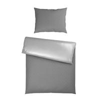BETTWÄSCHESET Satin 160/210 cm  65 cm/100 cm  - Silberfarben, Textil (160/210cm) - Bio:Vio