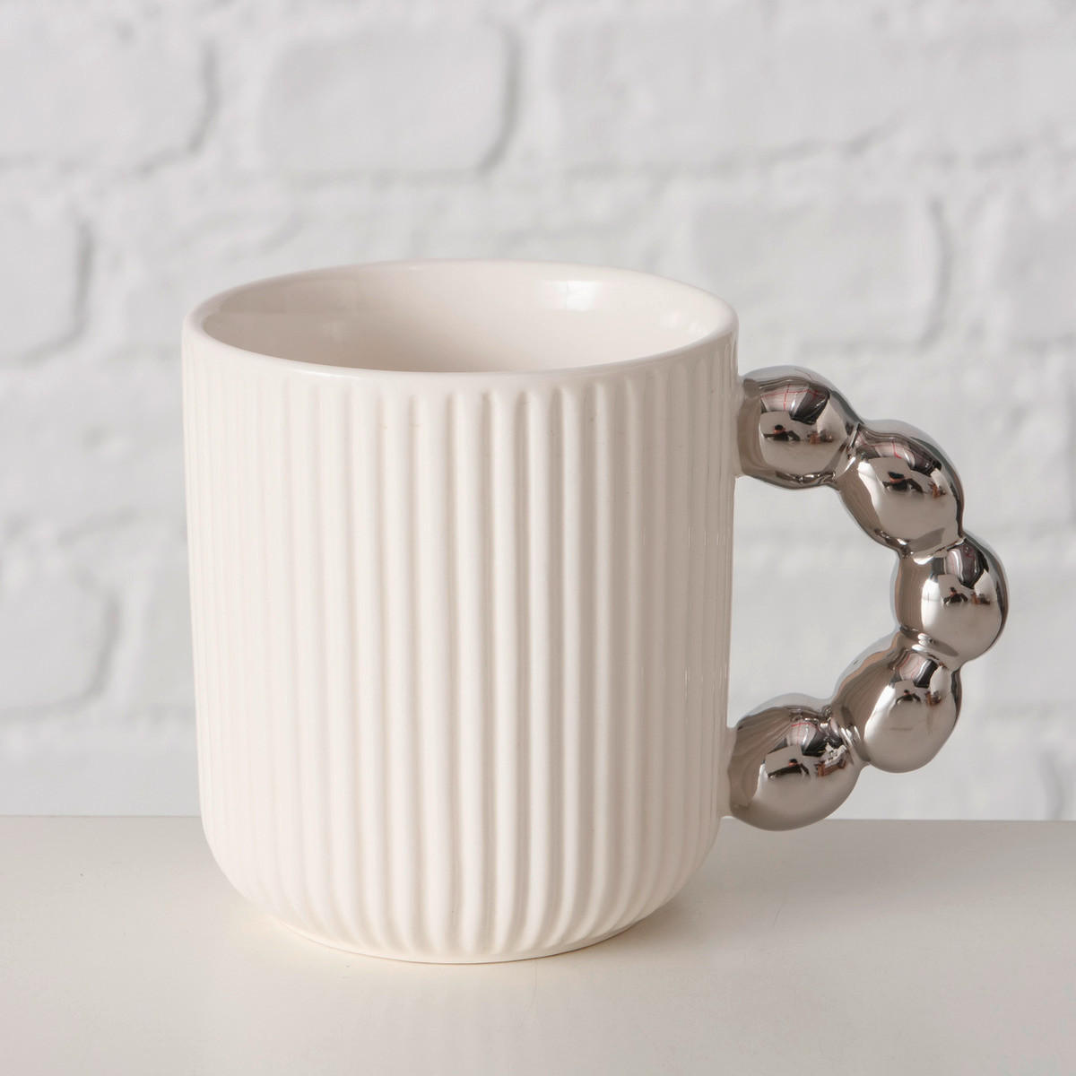 ÓRIÁSCSÉSZE  - fehér, Basics, kerámia (12/7,5/8,5cm)