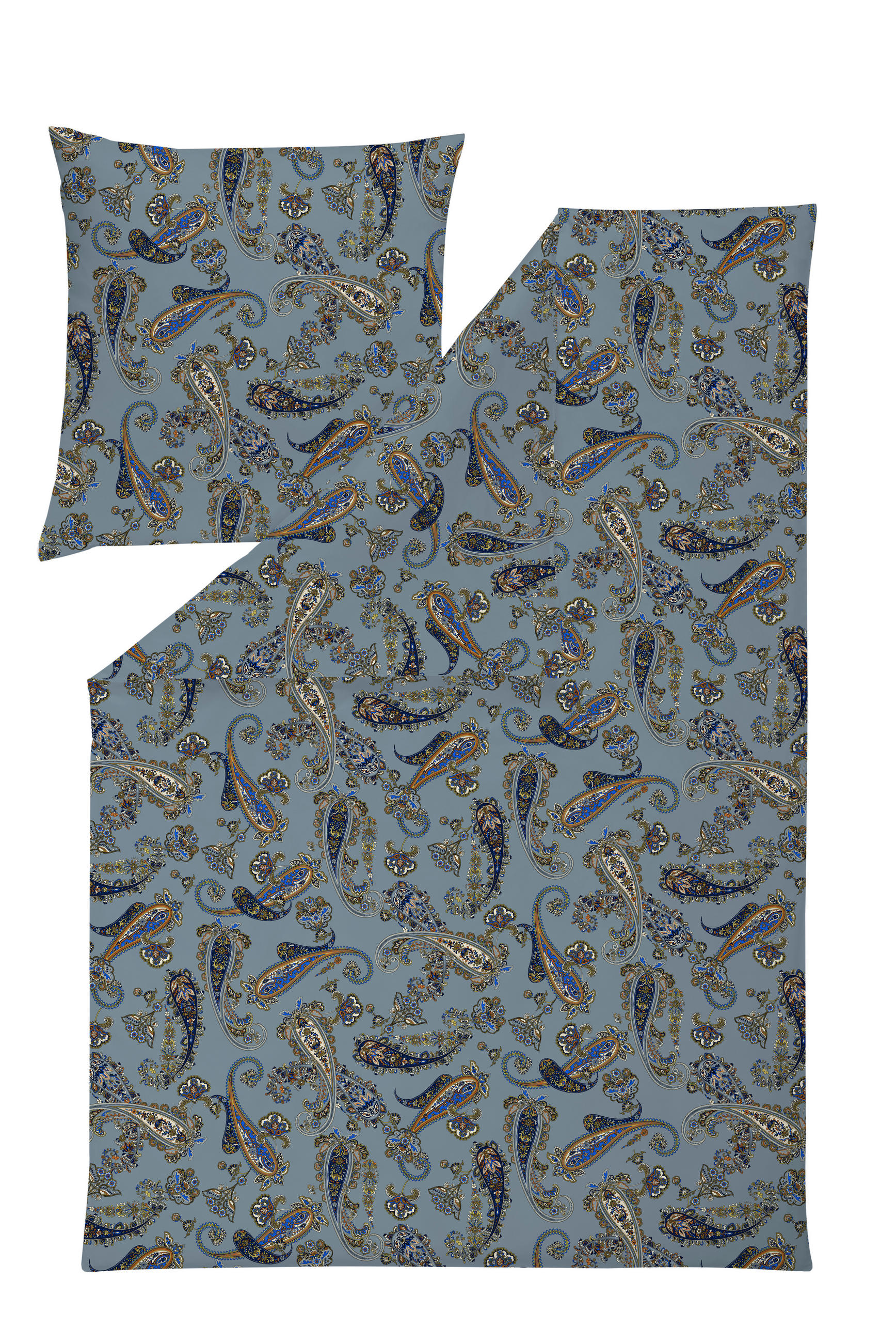 BETTWÄSCHE Atelier Interlock-Jersey 155/220 cm  - Blau, Design, Textil (155/220cm) - Estella