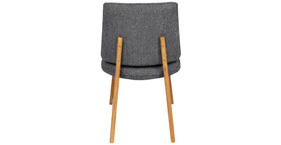 STUHL  Stoffauswahl Webstoff  - Eichefarben/Dunkelgrau, MODERN, Holz/Textil (48/89,5/60cm) - Carryhome