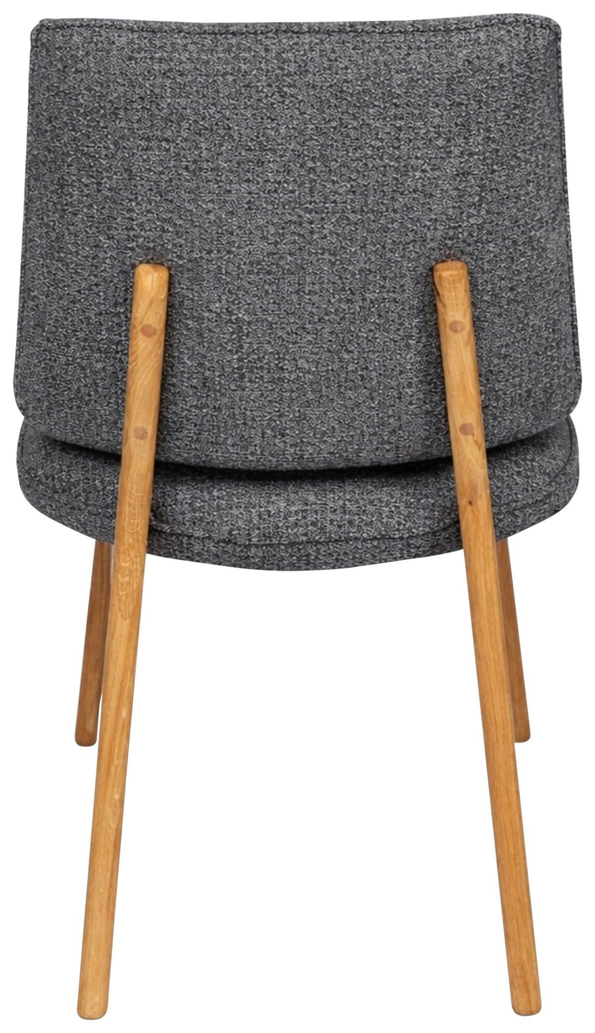 STUHL  Stoffauswahl Webstoff  - Eichefarben/Dunkelgrau, MODERN, Holz/Textil (48/89,5/60cm) - Carryhome