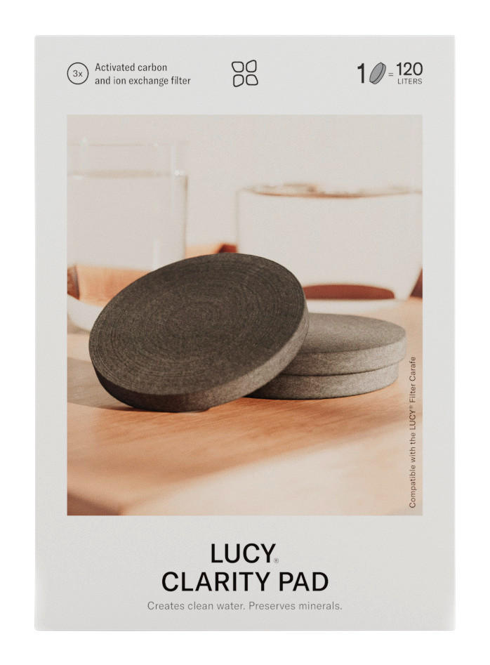 Filterpad für Filterkaraffe Lucy Schwarz  - Schwarz, Trend - waterdrop