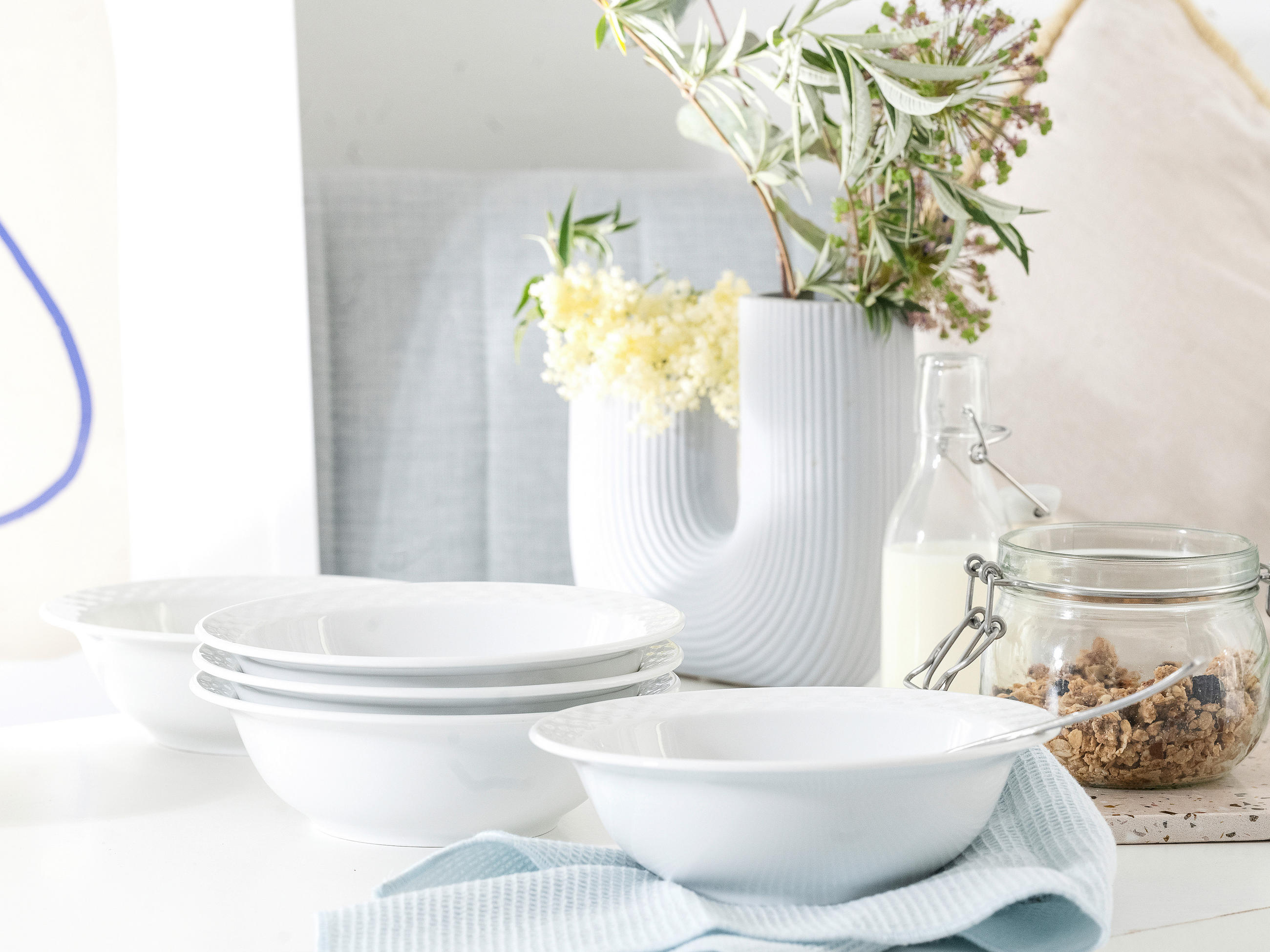 MÜSLISCHALENSET Polo weiss  - Weiß, Basics, Keramik - Creatable