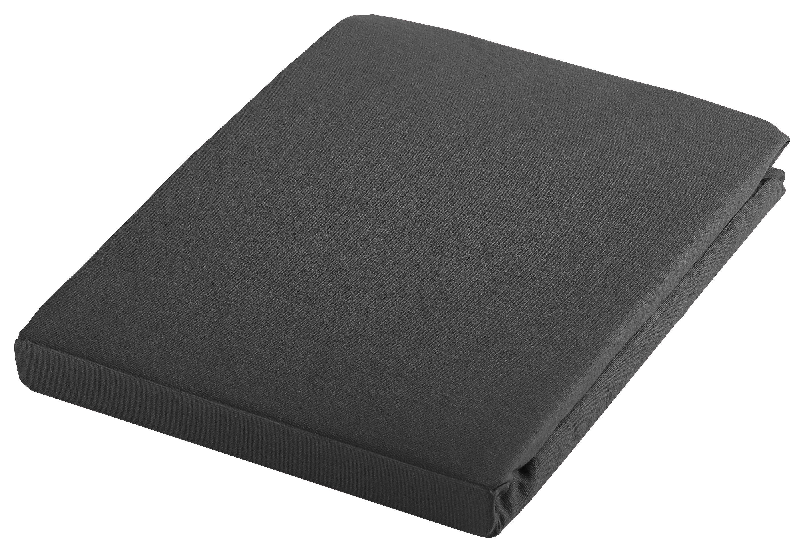 SPANNBETTTUCH Florentano Jersey  - Anthrazit, Basics, Textil (180/200cm) - Bio:Vio