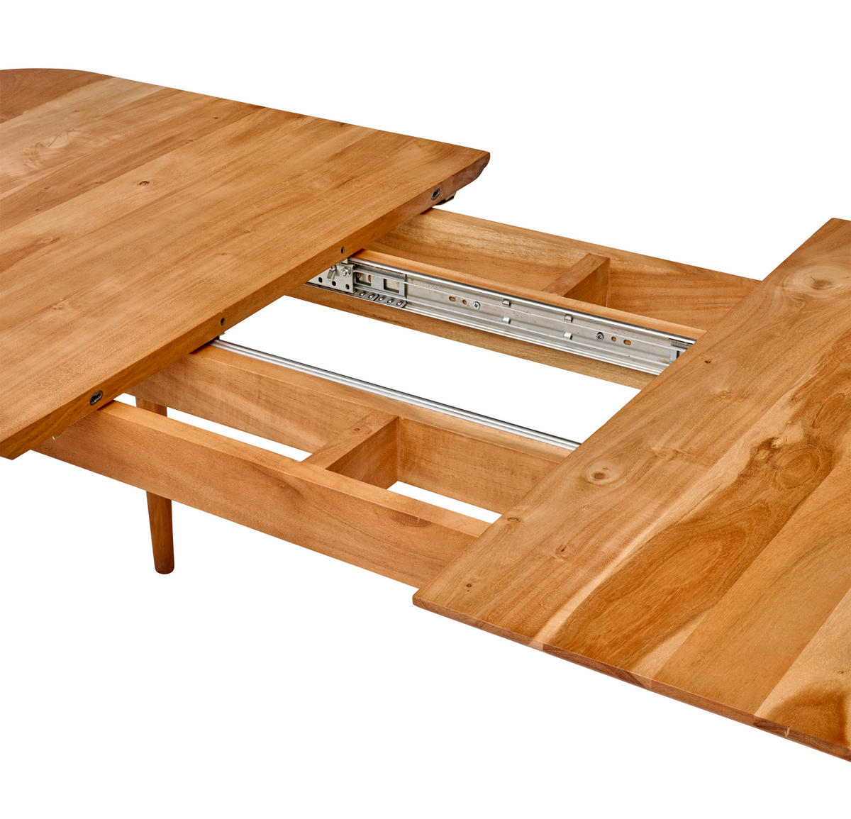 ESSTISCH 200/85/76 cm Echtholz  Holz ausziehbar rechteckig Akaziefarben  - Akaziefarben, MODERN, Holz (200/85/76cm) - Livetastic