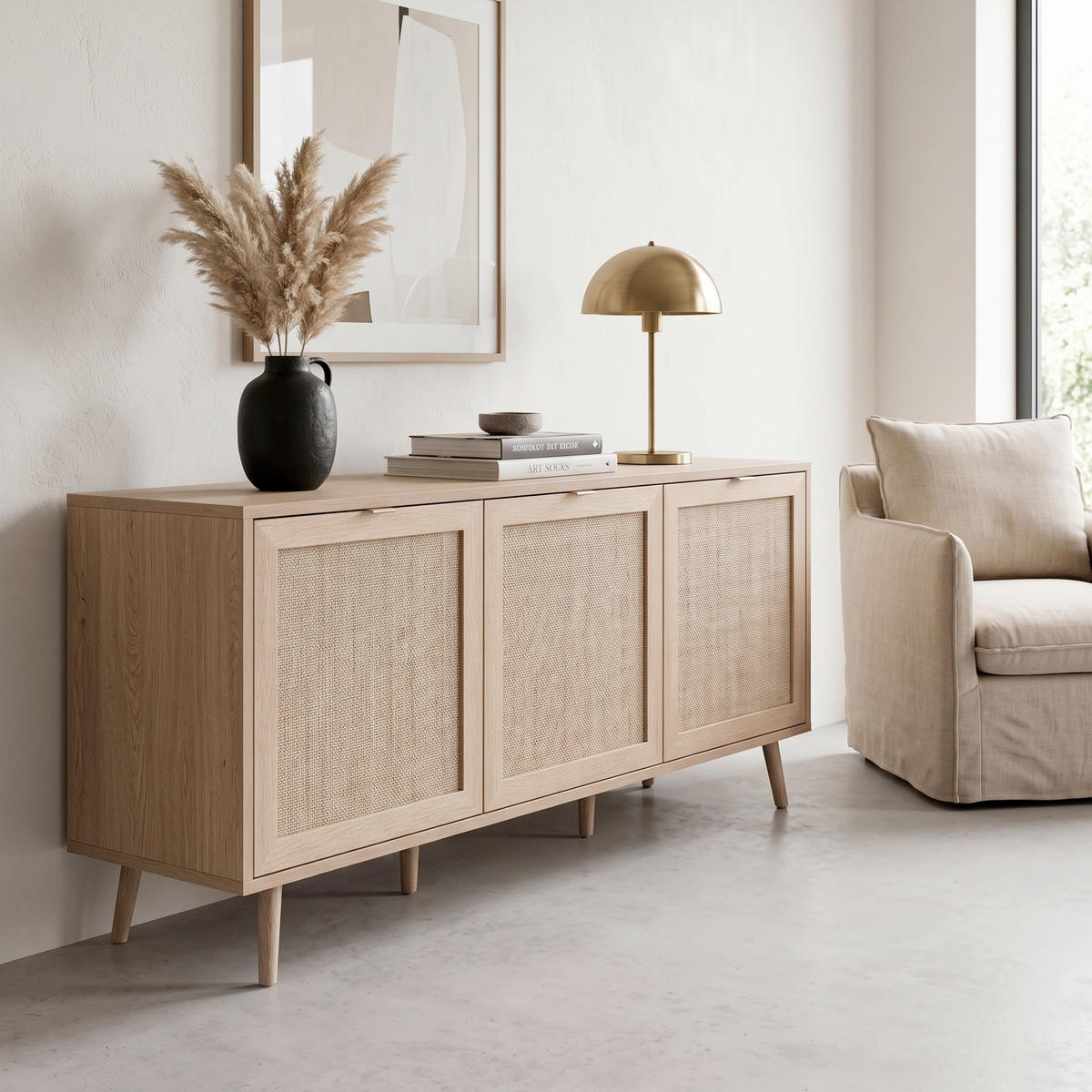 SIDEBOARD  150/71/40 cm  - Sonoma Eiche, Natur, Holz/Holzwerkstoff (150/71/40cm) - MID.YOU