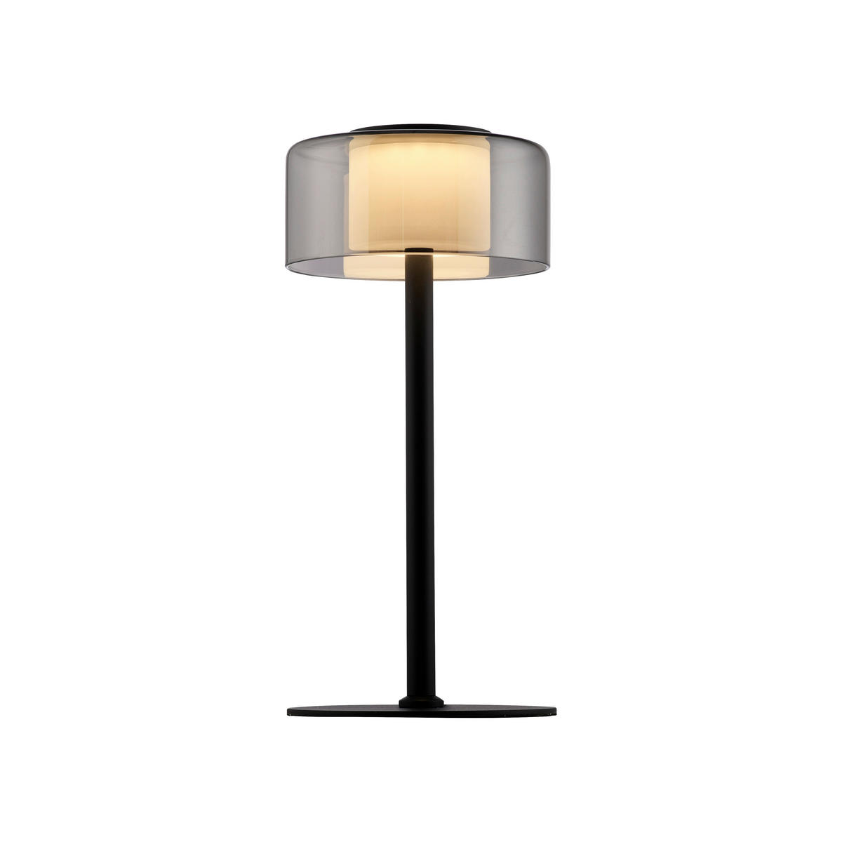 STOLNÍ LED LAMPA, posuvný stmívač, 15/15/33 cm - černá, Design, kov/plast (15/15/33cm)