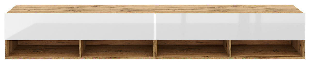 LOWBOARD DERBY  in 200/31,5/32,5 cm  - Eiche Wotan/Weiß, Design, Holzwerkstoff (200/31,5/32,5cm) - Livetastic