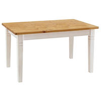 ESSTISCH in Holz 140/90/78 cm  - Laugenfarbig/Weiß, ROMANTIK / LANDHAUS, Holz (140/90/78cm) - Boxxx