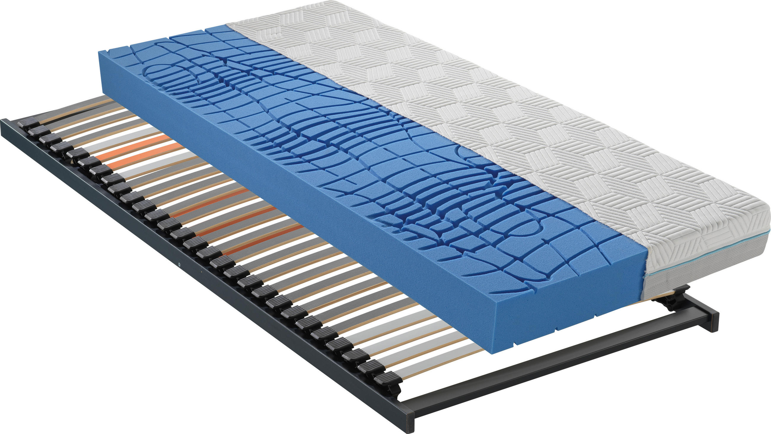 MATRATZENSET 90/200 cm  - Anthrazit, Basics, Holz (90/200cm) - Dieter Knoll