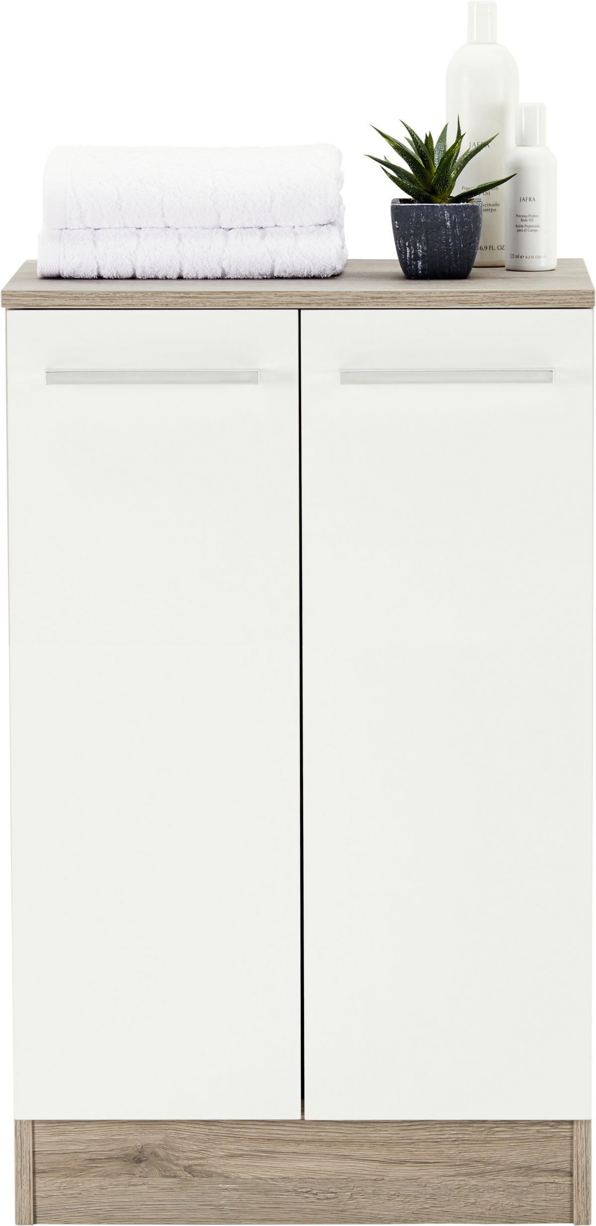 SPODNJA OMARICA 50/81/33 cm  - barve kroma/bela, Design, leseni material (50/81/33cm) - Xora