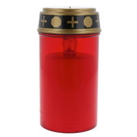 KERZE MIT LED  - Multicolor, Basics, Kunststoff (6,5/6,5/12,5cm)