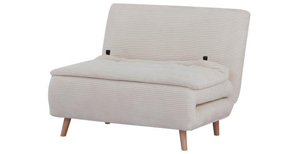 SCHLAFSOFA Cord Beige  - Beige/Naturfarben, Design, Holz/Textil (105/80/90cm) - Carryhome