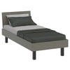 BETT Primolar 90/200 cm Grau, Grün  - Schwarz/Grau, Design, Metall (90/200cm) - Xora