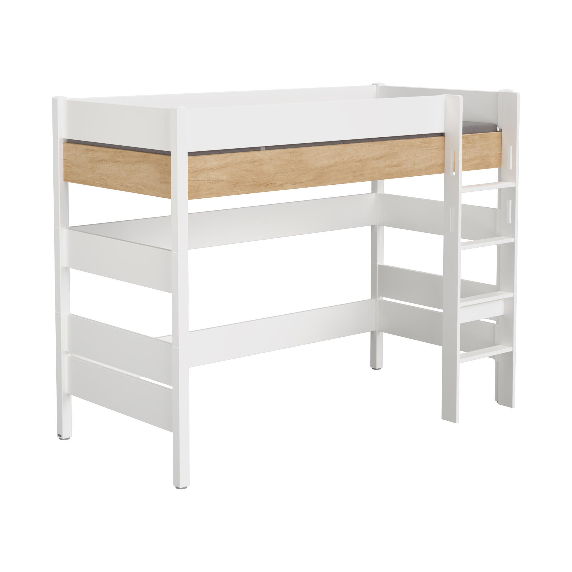 HOCHBETT 90/200 cm - Eichefarben/Weiß, Design, Holz/Holzwerkstoff (90/200cm) - Paidi