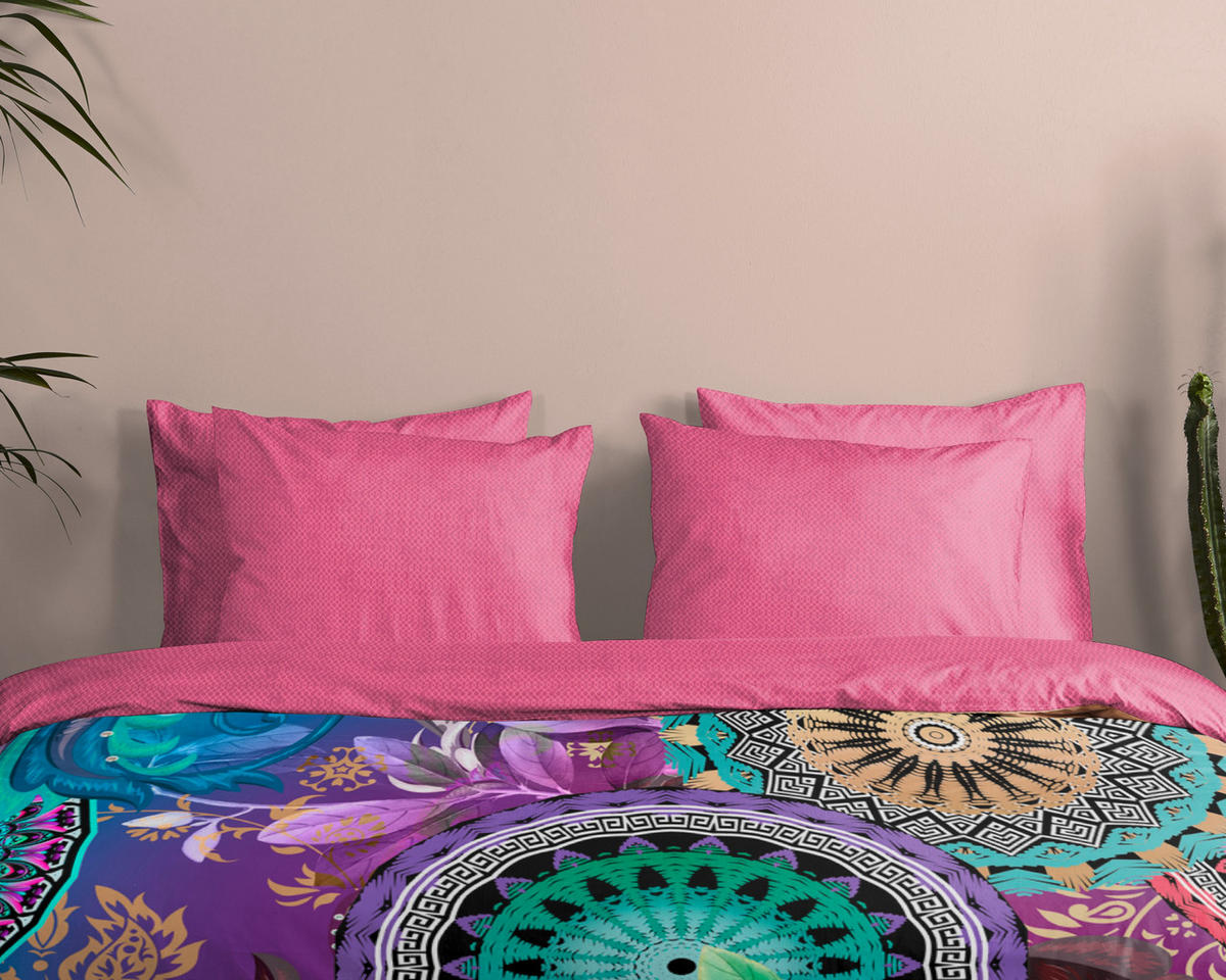 BETTWÄSCHE HIP Satin 140/200 cm  - Multicolor, Trend, Textil (140/200cm)