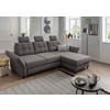 ECKSOFA in Chenille Graubraun  - Graubraun/Hellgrau, MODERN, Holz/Textil (250-280/176cm) - Livetastic