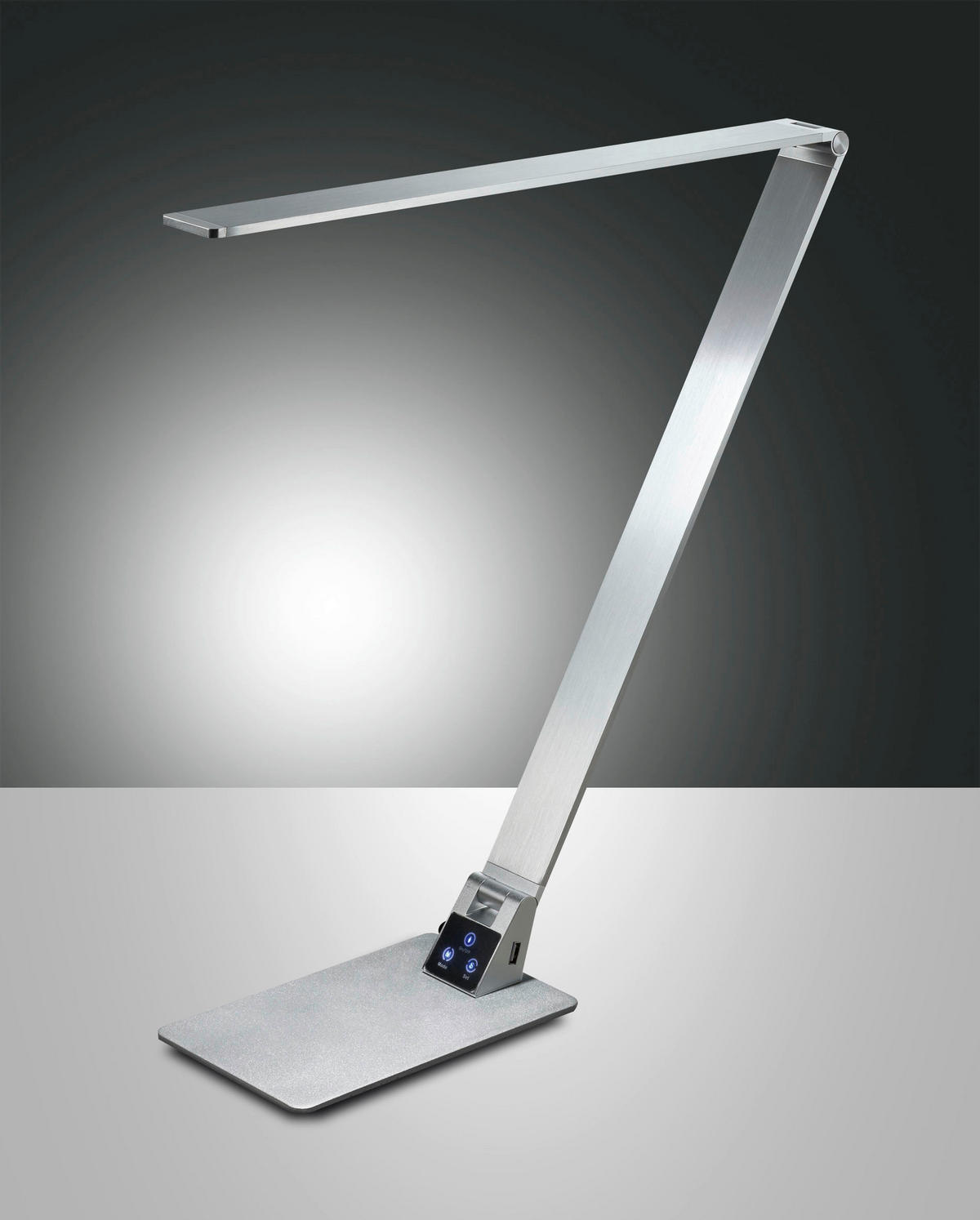LED-SCHREIBTISCHLEUCHTE Wasp 100/106 cm   - Alufarben, Basics, Metall (100/106cm) - Fabas Luce