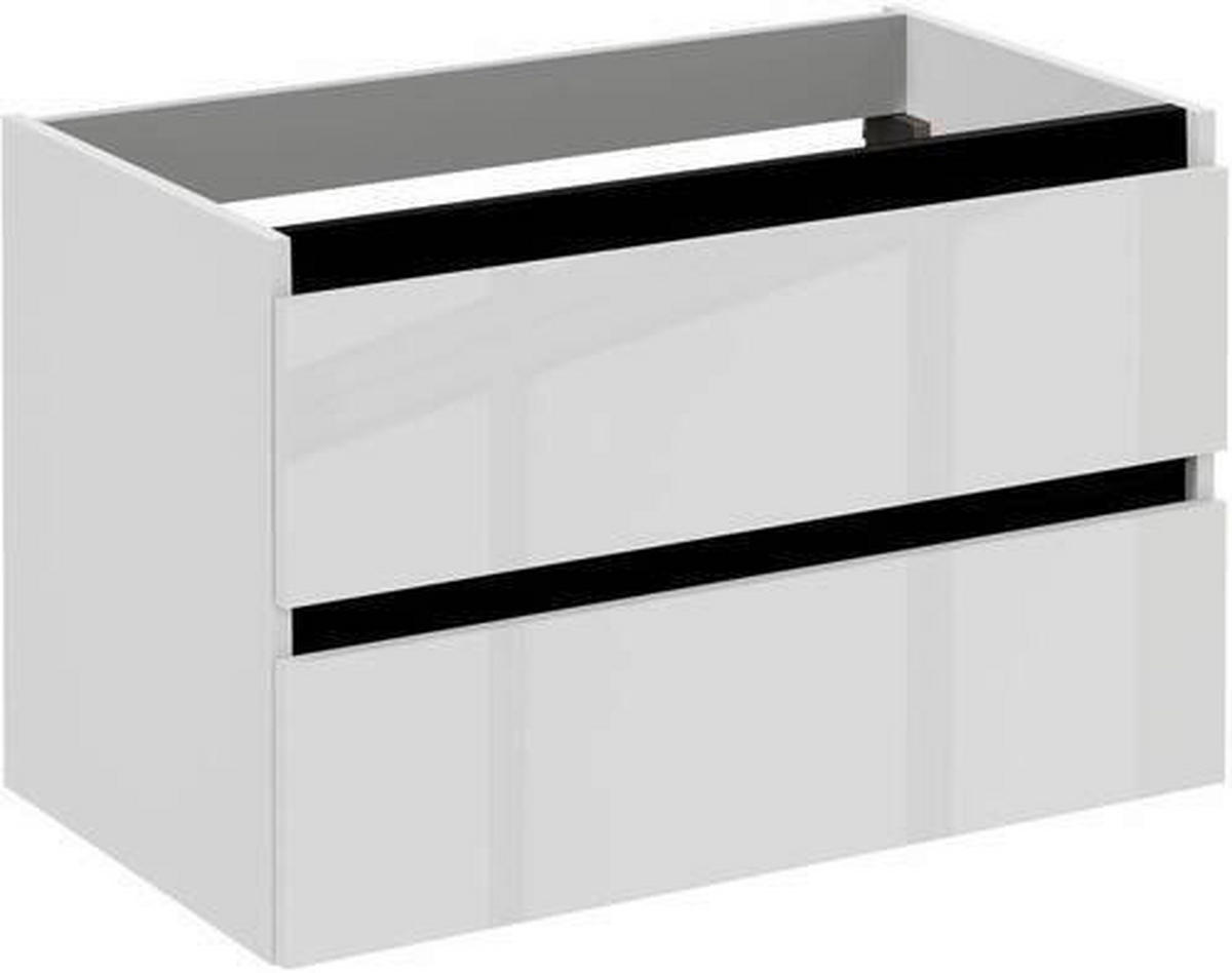 WASCHTISCHKOMBI 100,5 cm  - Schwarz/Weiß, MODERN, Keramik/Holzwerkstoff (100,5cm) - Voleo