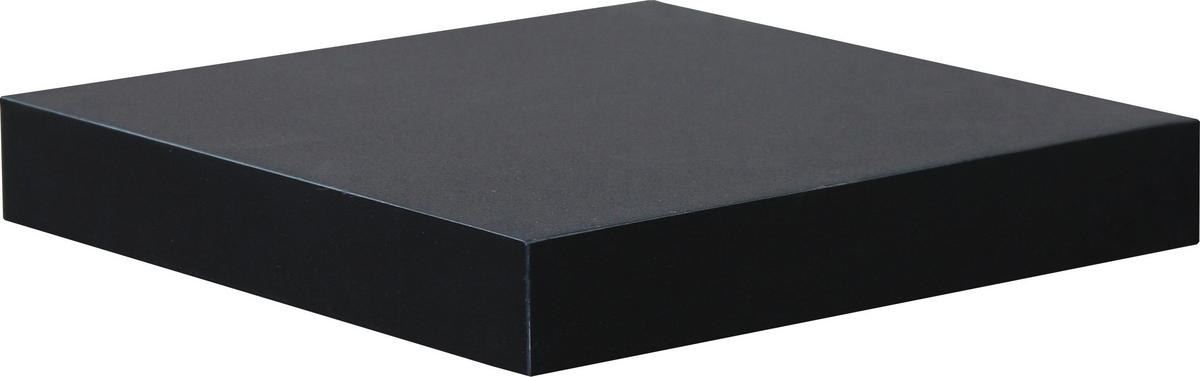 WANDBOARD Schwarz  - Schwarz, Design, Holzwerkstoff (23,5/3,8/23,5cm) - Carryhome