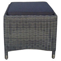 GARTENHOCKER  - Alufarben/Schwarz, Design, Kunststoff/Metall (48/44/48cm) - Zebra 