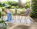 GARTENSET Stahl  - Klar/Hellbraun, MODERN, Glas/Kunststoff (51,5/54cm) - Ambia Garden