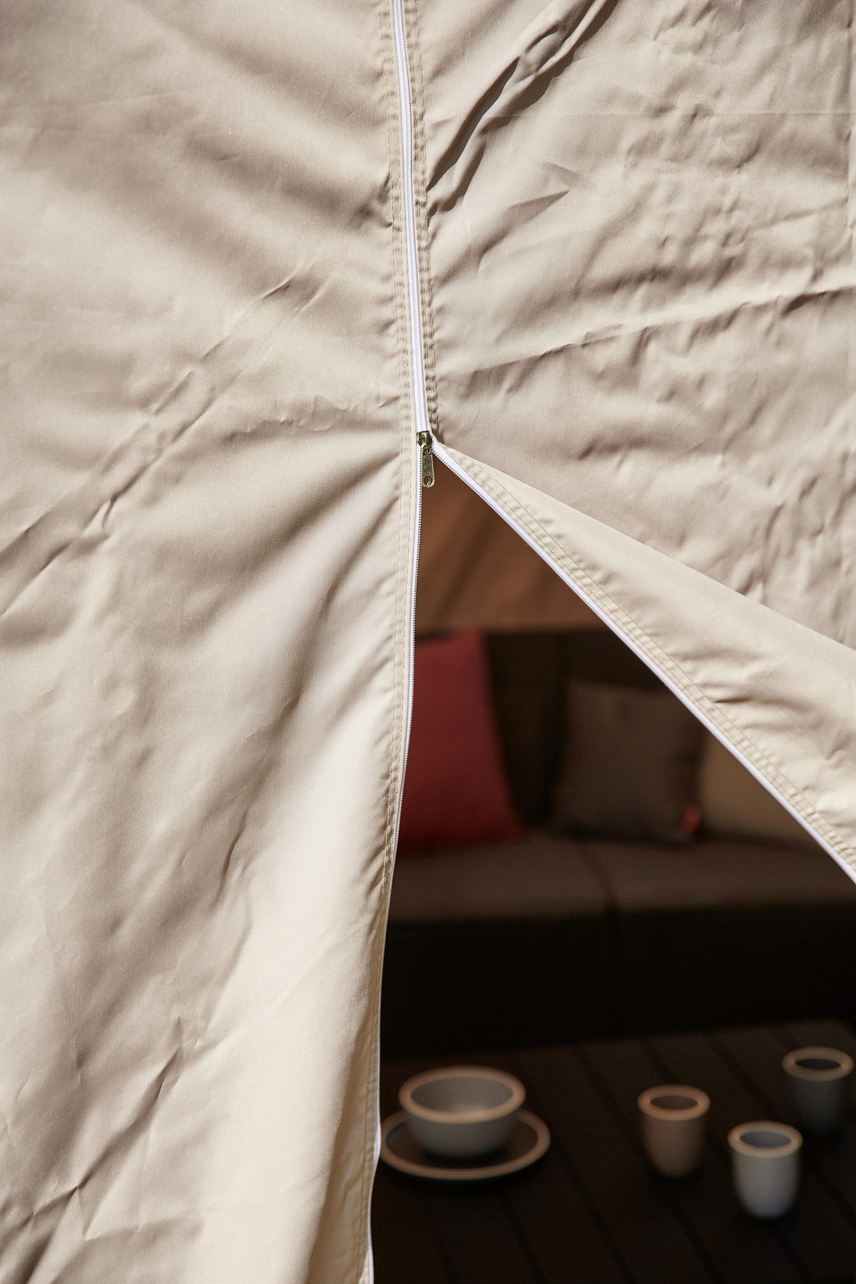 PAVILLON 450/330/300 cm   - Taupe, KONVENTIONELL, Textil/Metall (450/330/300cm) - Siena Garden