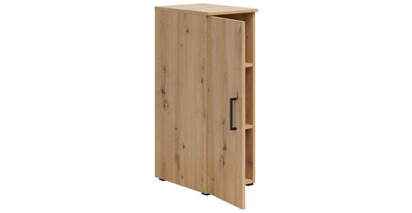 MEHRZWECKSCHRANK 30/83/40 cm  - Schwarz/Eiche Artisan, MODERN, Holzwerkstoff/Kunststoff (30/83/40cm) - Carryhome