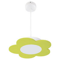 KINDERHÄNGELEUCHTE Fiore 33/70 cm   - Grün, Basics, Holzwerkstoff/Kunststoff (33/70cm)