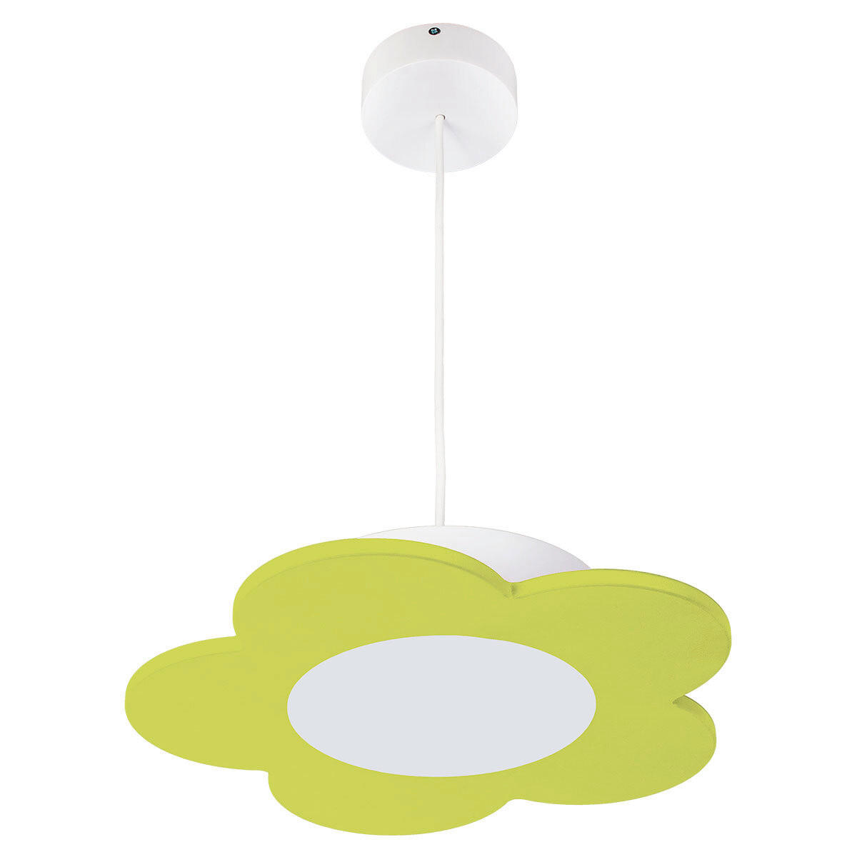 KINDERHÄNGELEUCHTE Fiore 33/70 cm   - Grün, Basics, Holzwerkstoff/Kunststoff (33/70cm)