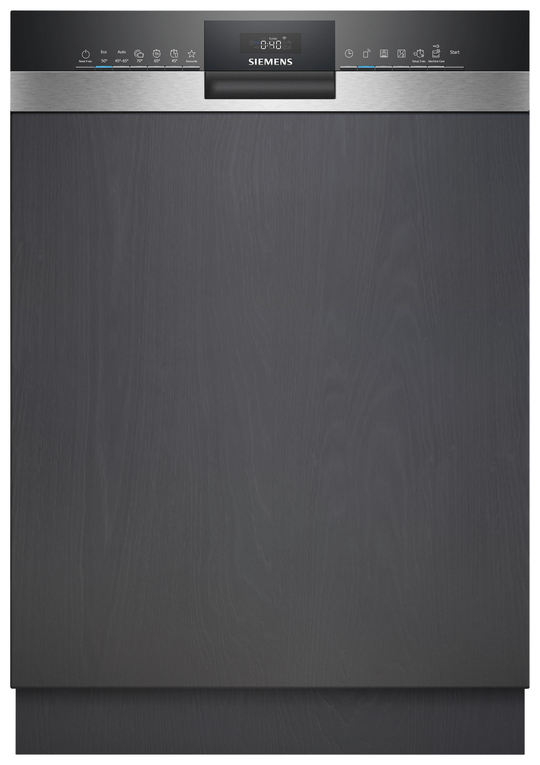 GESCHIRRSPÜLER SN53ES04TE  - Edelstahlfarben/Schwarz, Natur, Metall (59,8/81,5/57,3cm) - Siemens