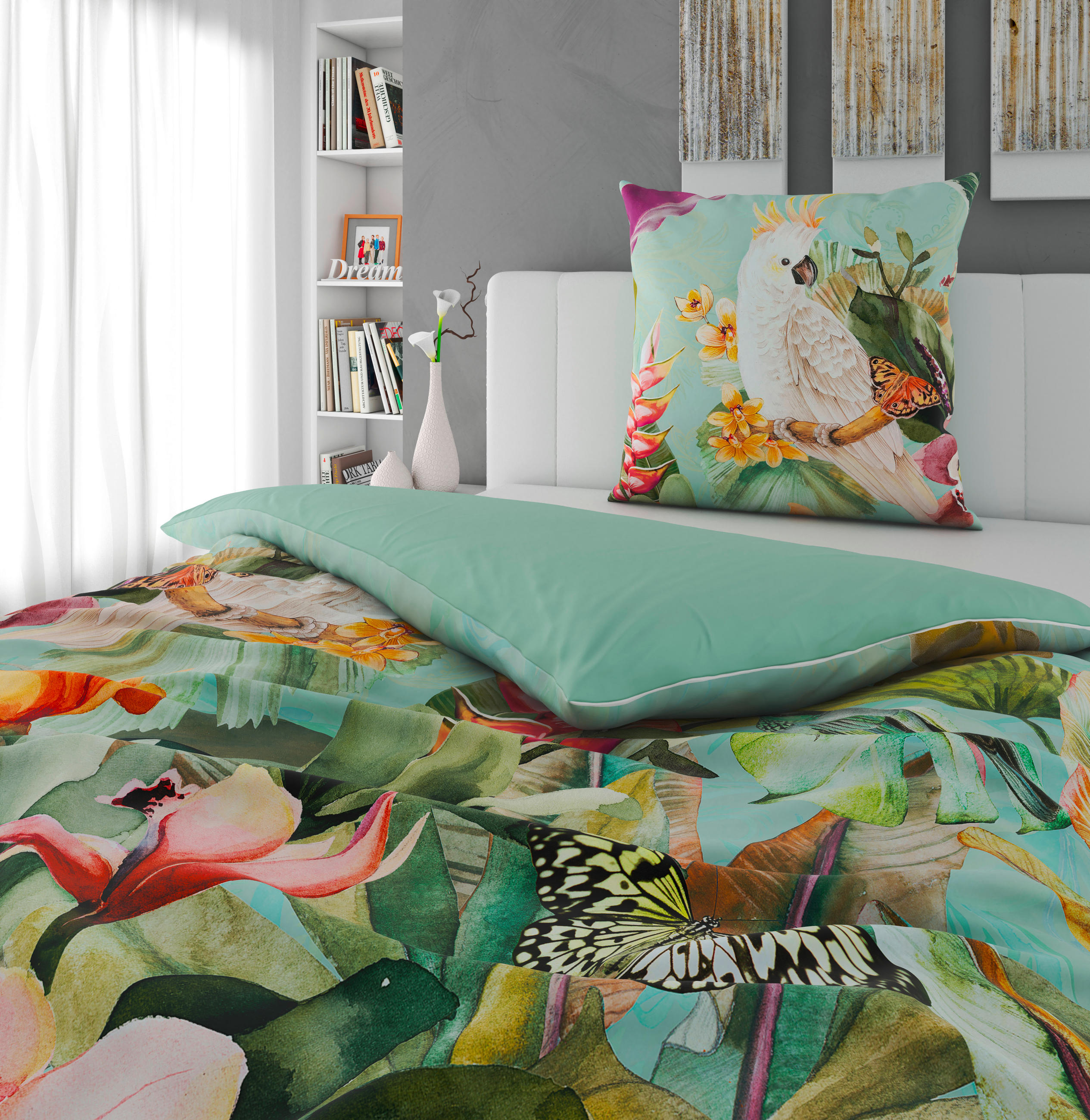 WENDEBETTWÄSCHE Satin 135/200 cm  - Multicolor, Textil (135/200cm) - Bio:Vio