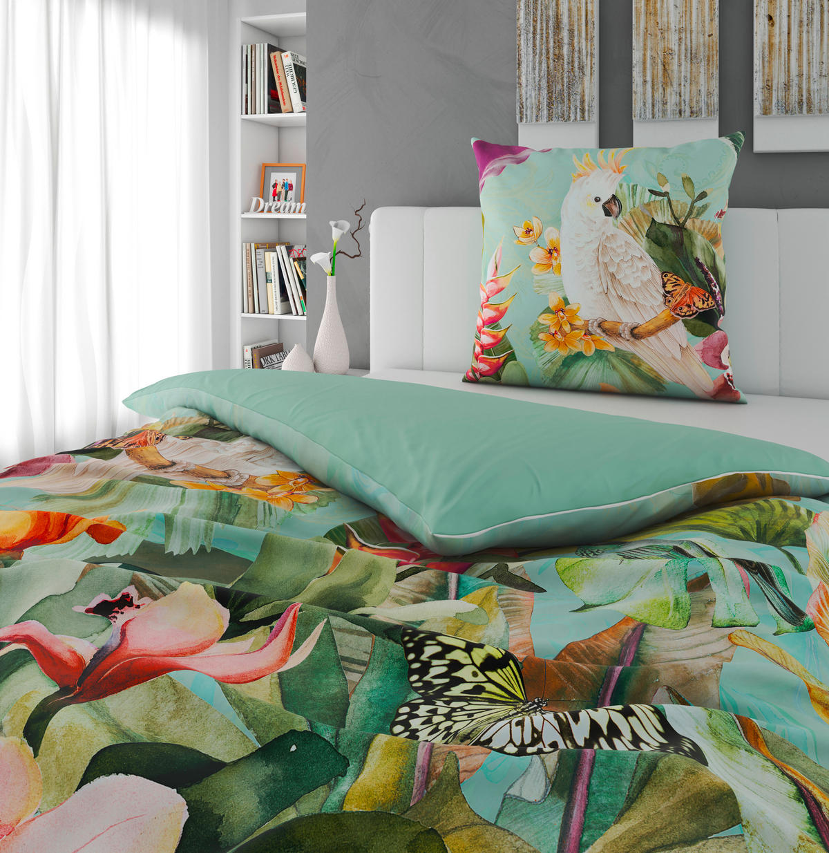 WENDEBETTWÄSCHE Satin 135/200 cm  - Multicolor, Textil (135/200cm) - Bio:Vio