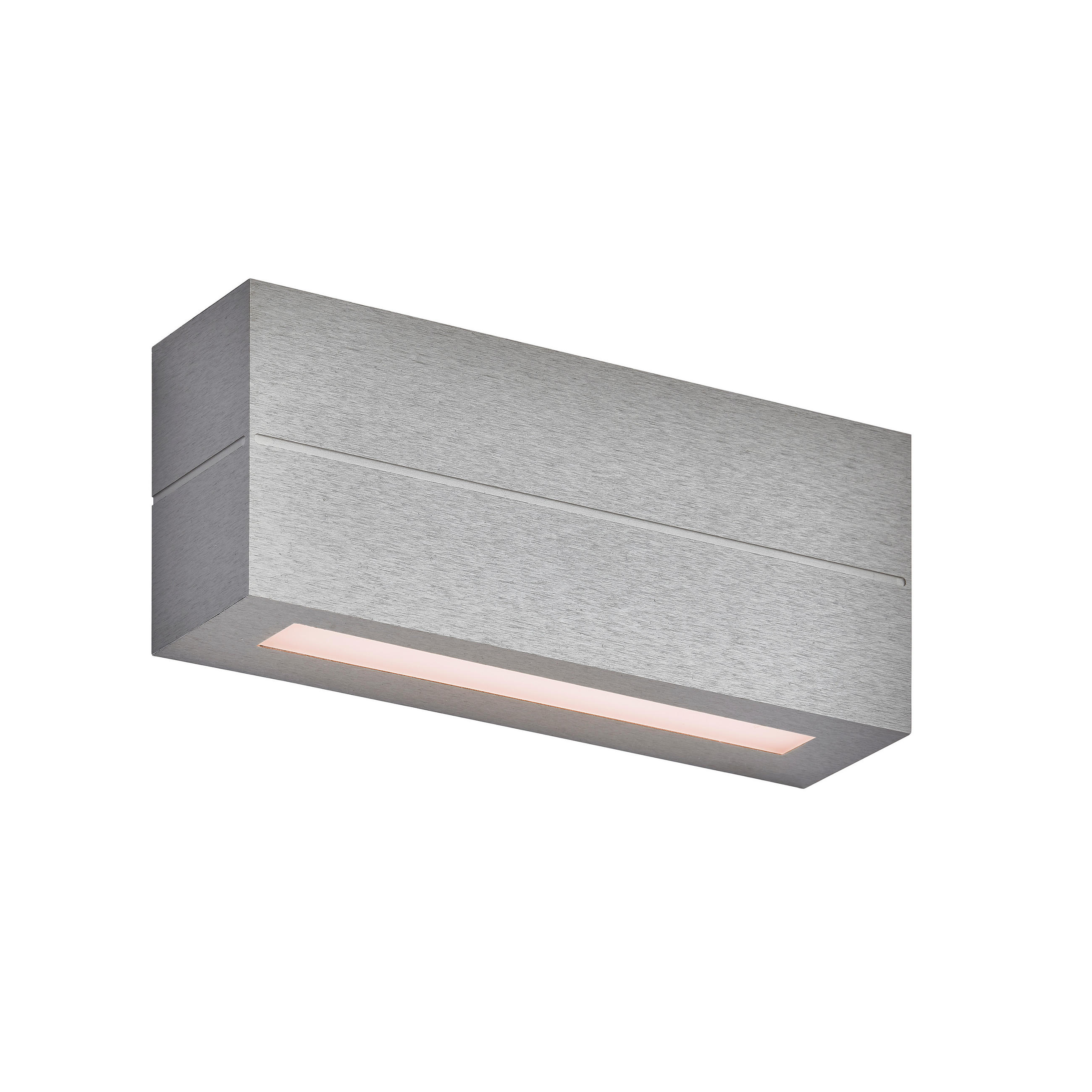 LED-WANDLEUCHTE Aera 25/10/6,5 cm  - Nickelfarben, Design, Metall (25/10/6,5cm) - Grossmann