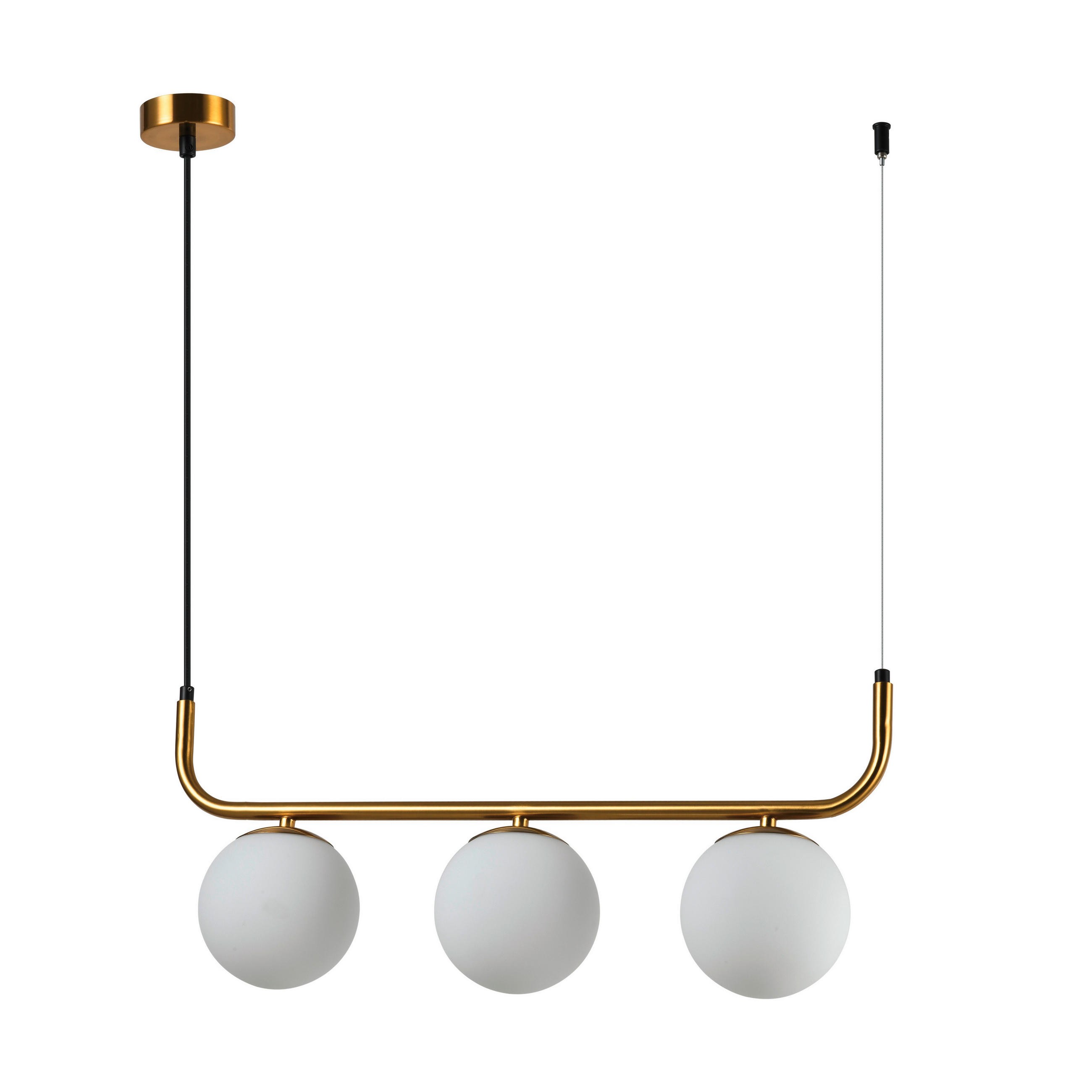 HÄNGELEUCHTE    - Goldfarben, Konventionell, Metall (122.5/60/13cm)