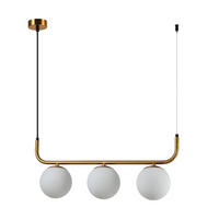 HÄNGLAMPA Alisa 122.5/60/13 cm  - guldfärgad, Klassisk, metall (122.5/60/13cm)