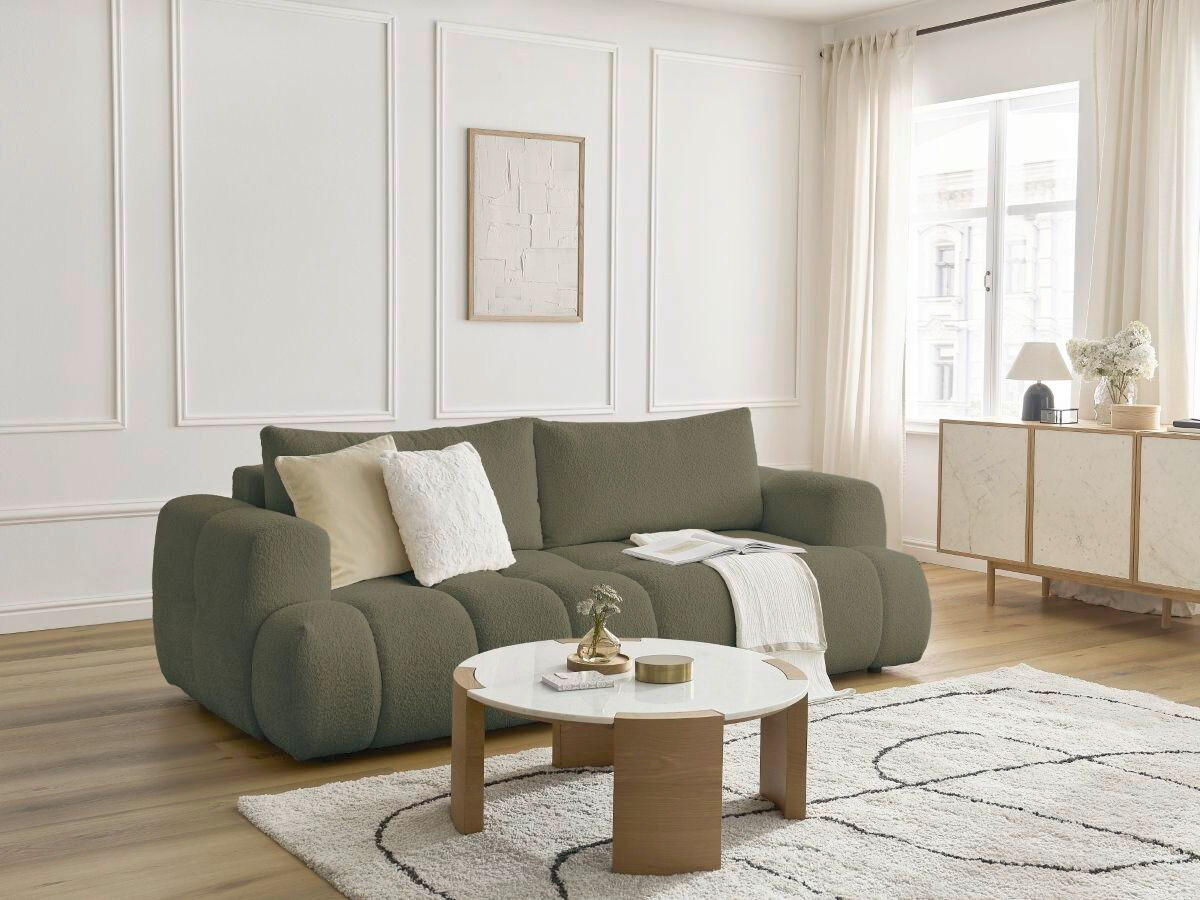 XXXLutz Schlafsofa Fuji Grün 251x113x88 cm