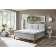 BOXSPRINGBETT 180/200 cm  in Hellgrau  - Eichefarben/Hellgrau, KONVENTIONELL, Holz/Textil (180/200cm) - Carryhome