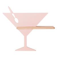 LED-WANDLEUCHTE 37.5/12/33 cm   - Pink, Basics, Holz/Holzwerkstoff (37.5/12/33cm)