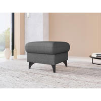 HOCKER in Textil Dunkelgrau  - Dunkelgrau/Schwarz, KONVENTIONELL, Textil/Metall (58/48/58cm) - Sit & More