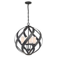 AUßENHÄNGELEUCHTE Elstead Blacksmith 50.1/68.2 cm   - Schwarz, KONVENTIONELL, Glas/Metall (50.1/68.2cm) - Elstead Lighting
