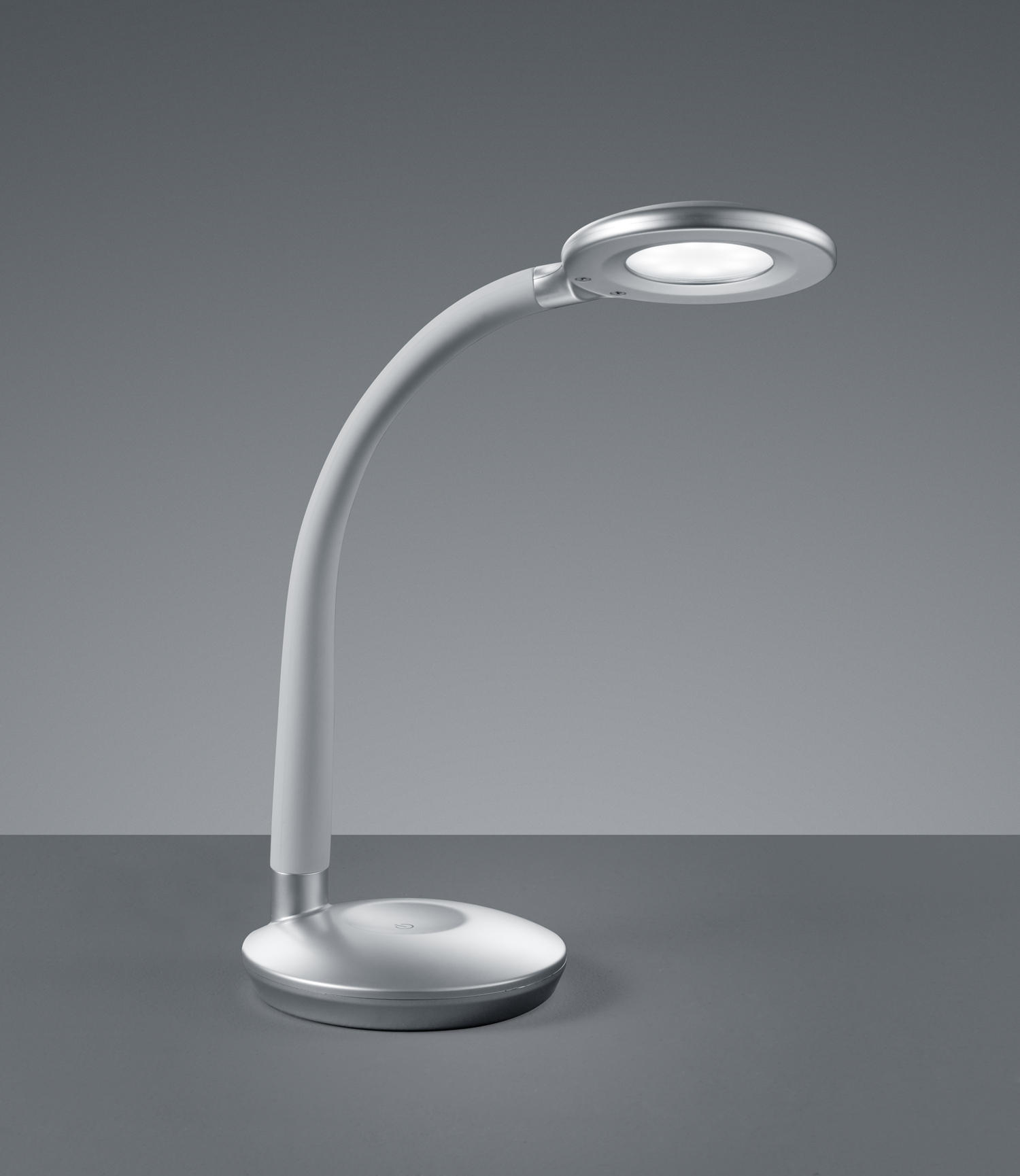 STONA LED LAMPA - srebrna, Osnovno, plastika (13/46,5cm)