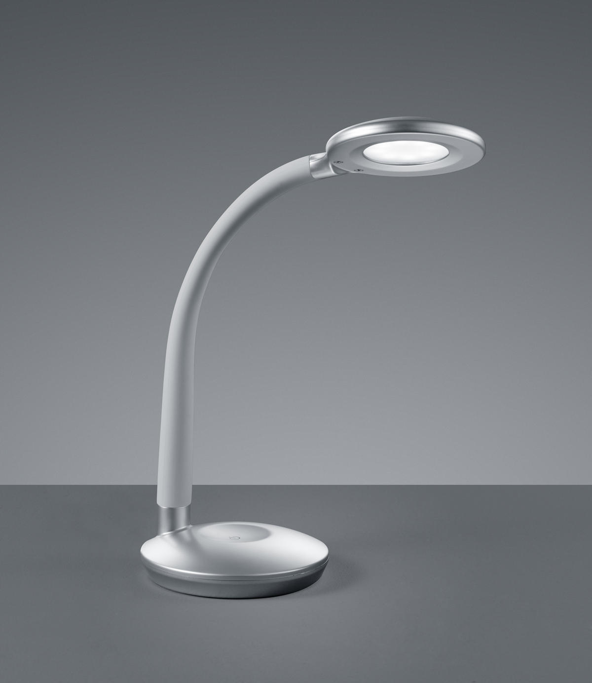 STONA LED LAMPA  - srebrna, Osnovno, plastika (13/46,5cm)