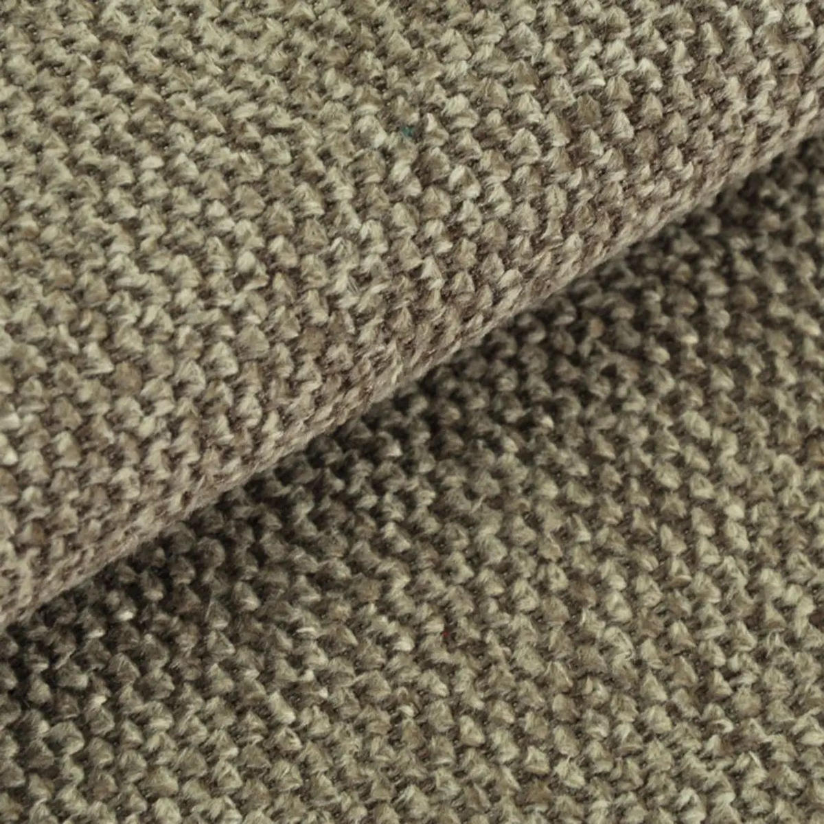 WOHNLANDSCHAFT Taupe Webstoff  - Taupe/Chromfarben, Design, Textil (192/308/192cm) - P & B