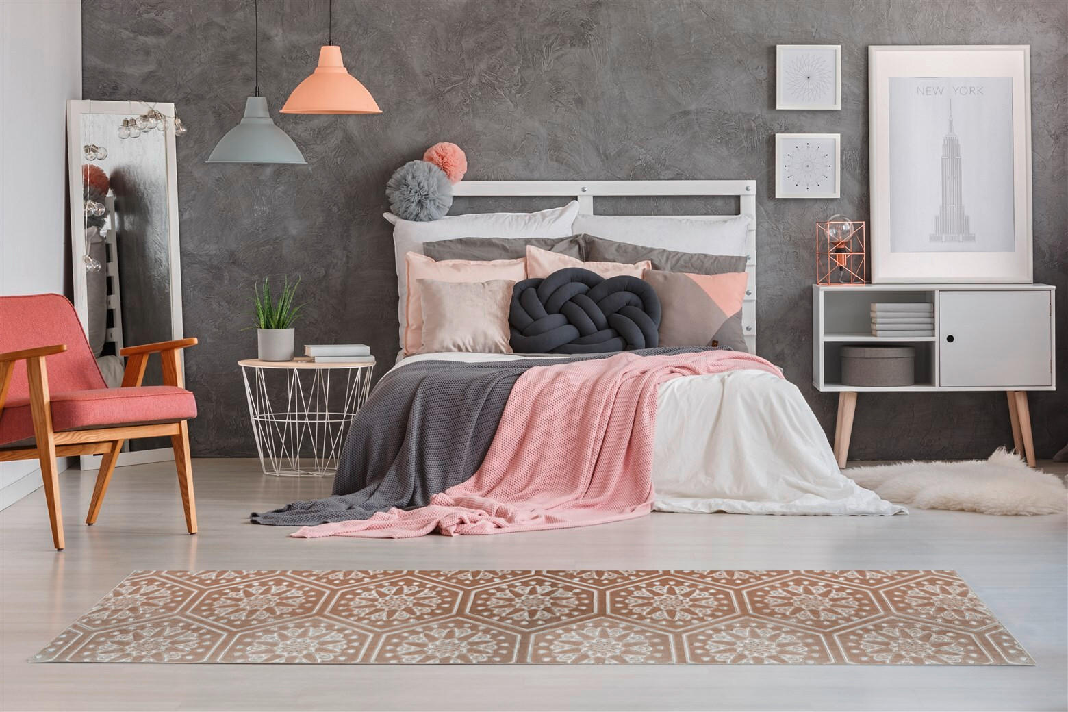 LÄUFER 80/300 cm Monroe 225 Taupe  - Taupe, KONVENTIONELL, Kunststoff/Textil (80/300cm)