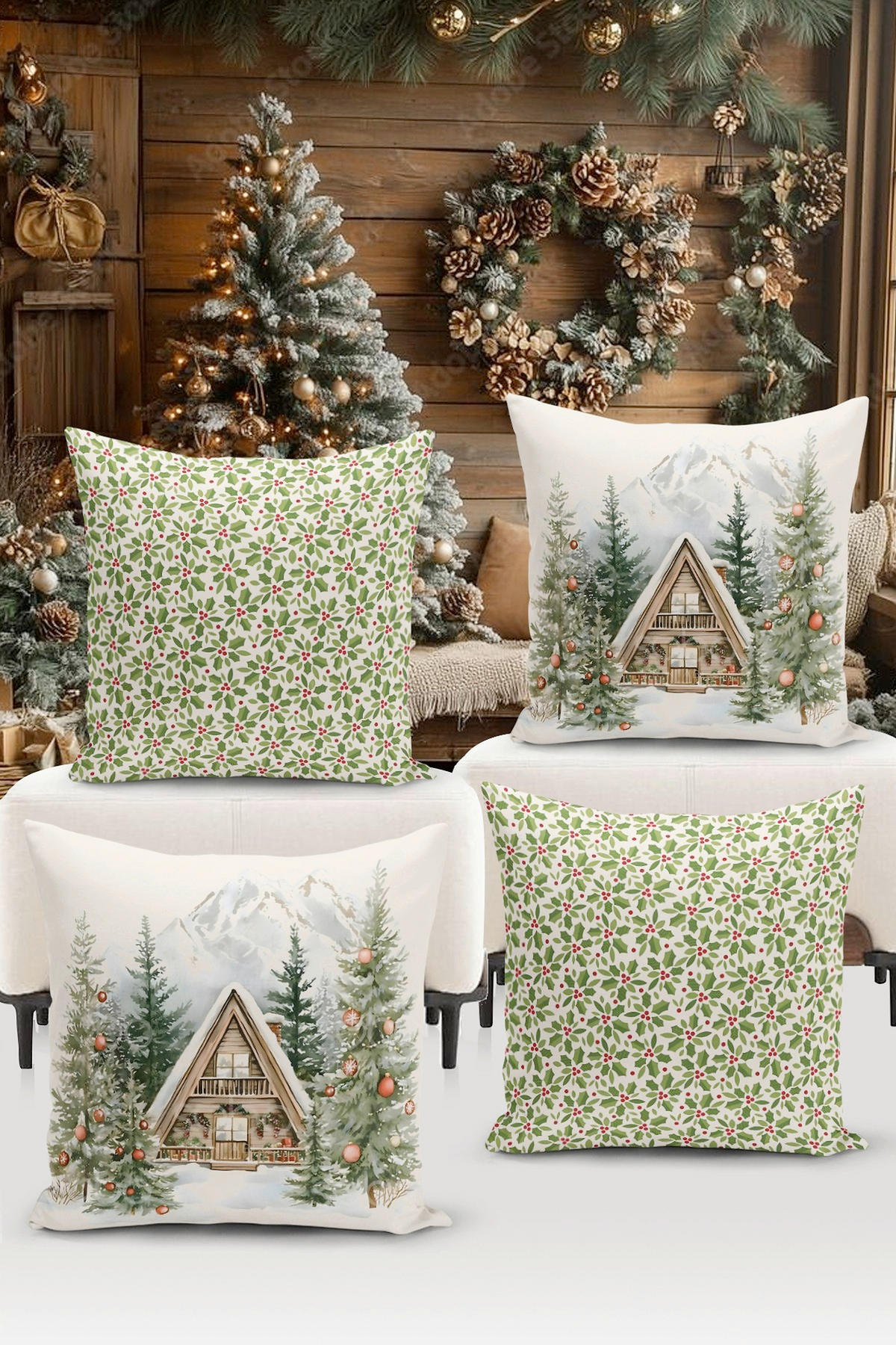 KISSENBEZUG-SET 43/43 cm  - Multicolor, Basics, Textil (43/43cm) - X-Mas