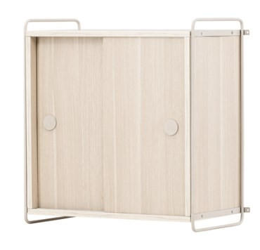 VÄGGHÄNGD MODUL vit  60/68/35 cm  - vit, Design, metall/trämaterial (60/68/35cm) - Niels Andersson
